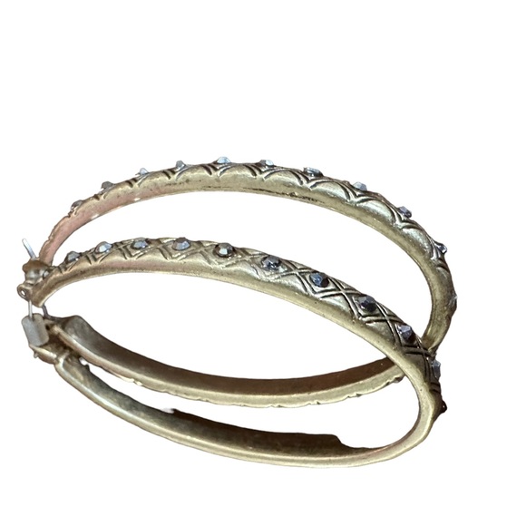 NWOT 1.5” hoops with studs - Picture 2 of 4